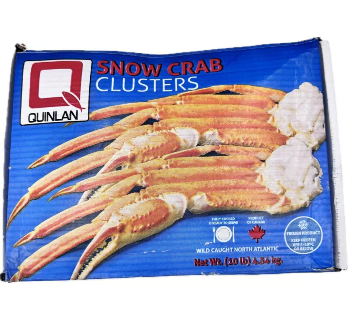Frozen Cooked Canada Snow Crab ( size 5-8 , 10 lb / case )