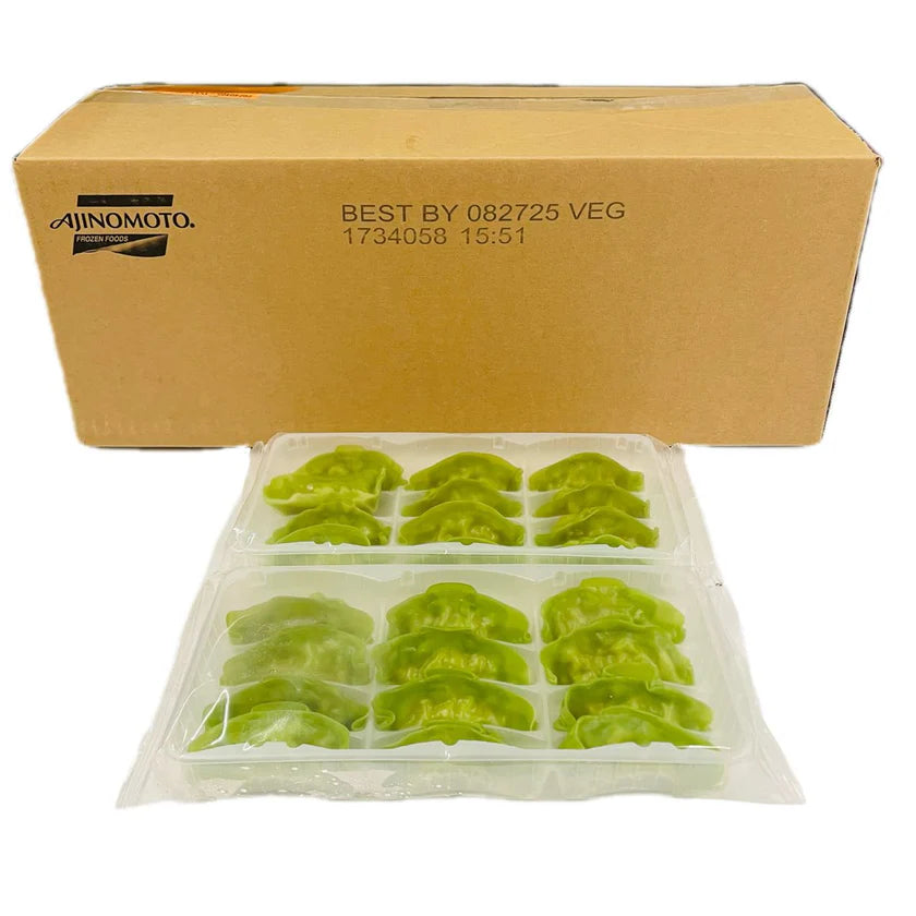 AJ Frozen Green Gyoza Vegetable & Edamame Dumpling 20*(240g*12Pcs ) 10.58 Lbs / Case