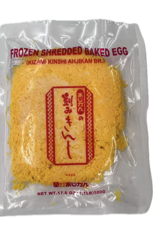 Frozen Shredded Baked Egg ( KIZAMI KINSHI AHJIKAN BR.) 3 * 1.1 LBS